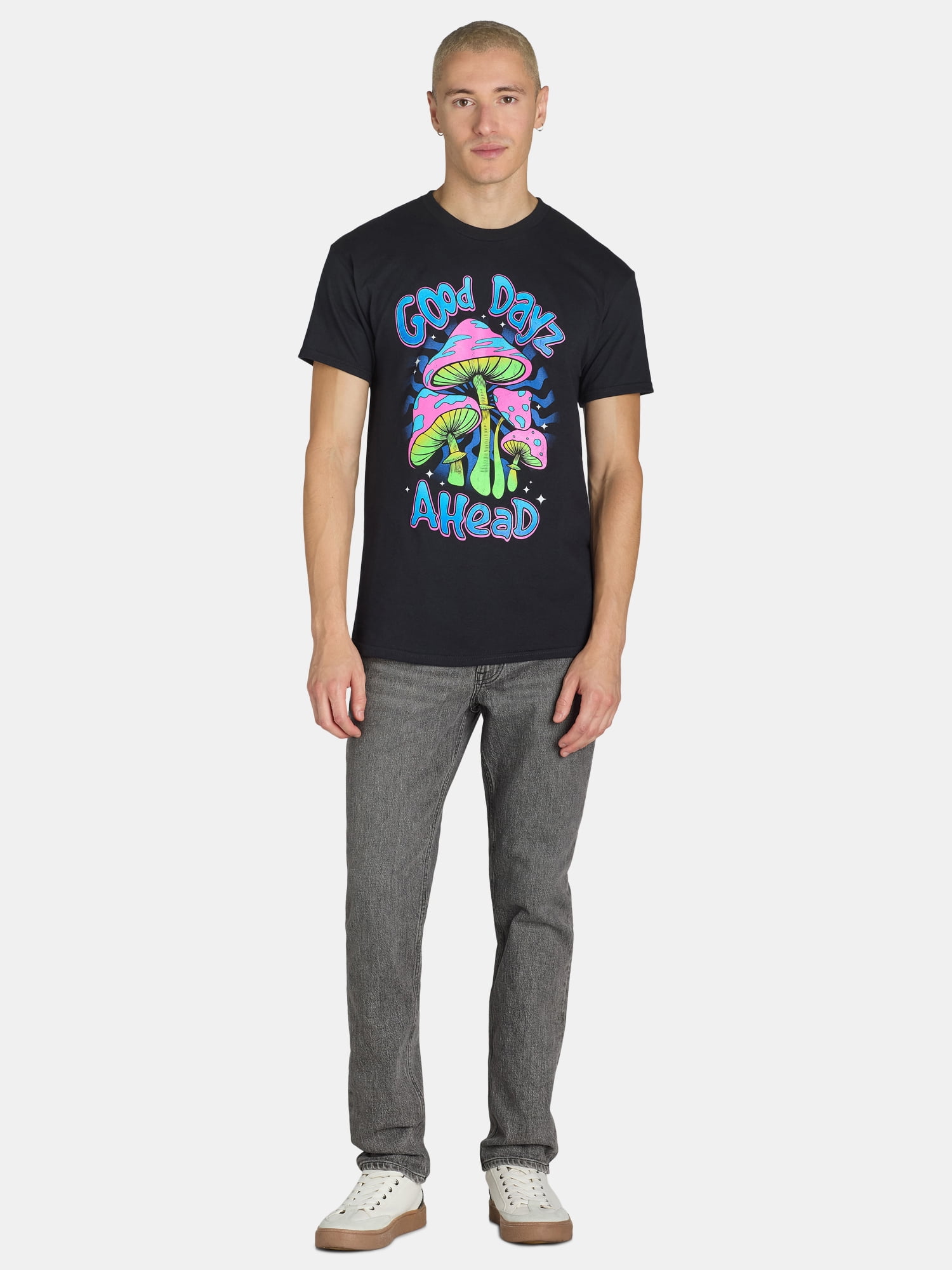 Humor Men's and Big Men's Good Dayz Ahead Graphic Tee with Short Sleeves, Sizes S-3XL