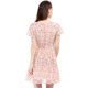 thumbnail image 5 of Vestido de Gasa con cuello En V Allegra K Rosa XL, 5 of 6