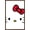 Mahogany Framed Version, variant on Hello Kitty and Friends - Hello Kitty Close-Up Wall Poster, 22.375" x 34"