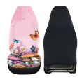 thumbnail image 2 of Uourmeti Pink Mushrooms Car Seat Cover Anti-Stain Seat Covers for Cars Durable Full Surround 1 Piece Compatible with Automobile Sedan, 2 of 6