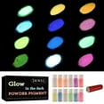 thumbnail image 2 of DEWEL 12 Color Glow in The Dark Pigment Powder, Premium Luminous Powder with Lamp - Epoxy Resin Luminous Powder for Slime, Long Lasting Self Glowing Dye for DIY Nail Art, Fine Art, 0.7oz Each, 2 of 7