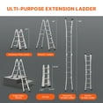 thumbnail image 4 of VEVOR Telescoping Ladder A Frame 15 FT Extension Multi-Function for Homework, 4 of 9
