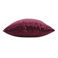 Mainstays Crushed Velvet Square Decorative Pillow, 18" x 18", Merlot