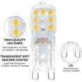 thumbnail image 4 of Dimmable G9 LED Bulbs, Super Brightness 5W Equivalent 40W Halogen, 300LM, Warm White, 220-240V, Easy To Install, Wide Application, Ultra Long Life for Shop Kitchen Exhibition, 4 of 7