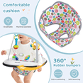 thumbnail image 5 of Slevoo Baby Doorway Jumper Baby Bouncer with Bumper, Two Jingle Rattles & Play Tray, Joyful Bubbles, 5 of 7