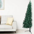 thumbnail image 1 of vidaXL Artificial Half Pre-lit Christmas Tree with Ball Set Green 180 cm, 1 of 5