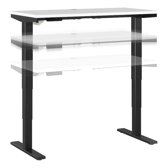 Pemberly Row 48W x 24D Height Adjustable Standing Desk - Engineered Wood