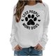 thumbnail image 2 of Pntutb - Camiseta estampada para mujer, blusa de manga larga, cuello redondo, tops casuales, sudadera Pntutb Pntutb-3140, 2 of 4