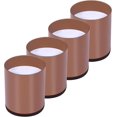 thumbnail image 1 of Ensemble de 4 Rehausseurs de Pieds de Lit en Acier au Carbone Marron, Rehausseurs de Meubles Ajoutant une Hauteur de 5cm, Rehausseurs de Table, Chaise Ou Canapé, Gain de Place pour Bureau et Literie, 1 of 5