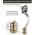thumbnail image 3 of Front Door Handle and Deadbolt Set  Front Door Lock Set  Oil-Rubbed Bronze  Vintage Lower Half Entry Handleset  Entry Door Handle with Reversible Lever, 3 of 8