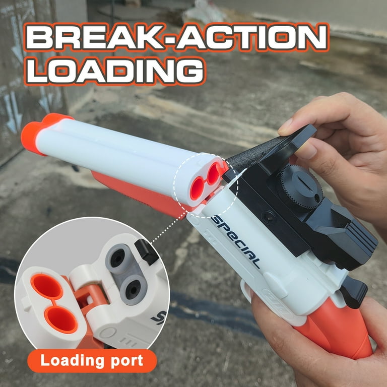 BIU BLASTER Double Barrel Foam Blaster with Shell Ejection 2-in-1
