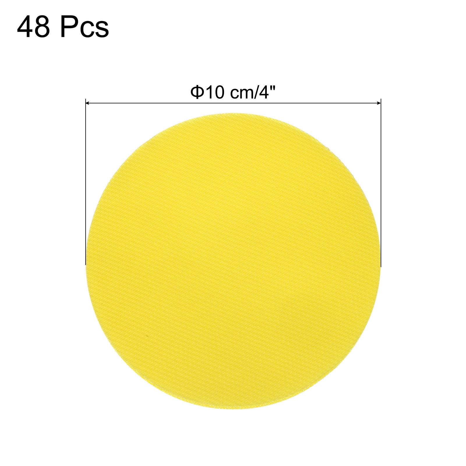 Unique Bargains Carpet Spot Markers for Classroom Carpet Teacher Supplies Yellow