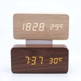 thumbnail image 5 of ACDANC Alarm Clock,Night Glow Digital Clock,Temperature Display Bedside Clock,Black, 5 of 5
