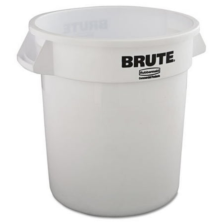 

Rubbermaid Commercial FG261000WHT 10-Gallon Round Brute Container (White)