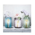 thumbnail image 3 of LuxenHome Candle Flower Jars Lighted Canvas Print, Battery -Operated, 3 of 5