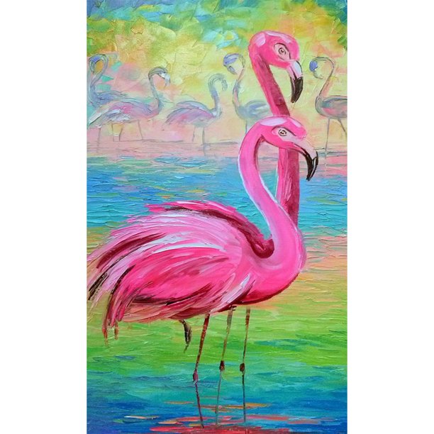 Cuadros Decorativos DIY diamante pintura Kit flamencos completo cuadrado taladro pared mosaico decoración del hogar Ehuebsd Nuevos Originales