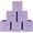 Purple, variant on Fabric Storage Bins 6 Pack Fun Colored Durable Storage Cubes with Fabric Handles Foldable Cube Baskets for Home, Kids Room, Closet and Toys Organization Multi Colors-1