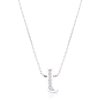 Women's Brass Cubic Zirconia Pave Initial T Pendant Necklace