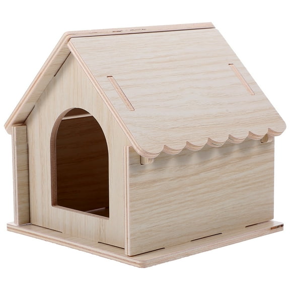 IBASETOY Multifunctional Hamster House Light Brown 1 Set for Small Pets