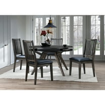 Alpine Furniture Lennox Round Wood Dining Table in Dark Tobacco (Brown)
