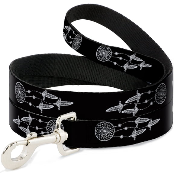 Buckle-Down Pet Leash, Dog Leash, Dream Catcher Black White, 4 Feet Long 1.0 Inch Wide