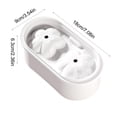 thumbnail image 3 of Molde de cubitos de hielo de silicona con tapa, moldes de hielo con forma de sakura para bebidas, de grado alimenticio, reutilizable, fabricador de hielo compacto para refrigerador, rosa y blanco., 3 of 6
