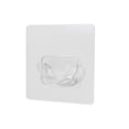 thumbnail image 2 of 2 Pcs No Drill Tension Rod Brackets, Self Adhesive Curtain Rod Holders, Limit Buckle Rod Limit Transparent Wall Support Hooks, Waterproof Plastic Retainer Clips for Shower Poles, Closet Rods, 2 of 3