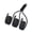 1.2m-Black, variant on 3 in 1 Multiple Cord USB C to USB C USB Connector Fast Charging Cable for Cell Phones Tablets and More