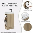 thumbnail image 2 of YINGYING 16" Bathroom Vanity with Sink Combo for Small Space, Modern Floor Standing Small Bathroom Storage Cabinet Set with 2 Toilet Paper Holders, 2 of 8