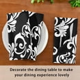 thumbnail image 7 of GZHJMY Black Damask Satin Napkins 20x20 in,Soft Washable Cloth Dinner Napkins Square Table Napkins Decor for Party Wedding Banquet and Dinner 1PCS Decorative Washcloths, 7 of 7
