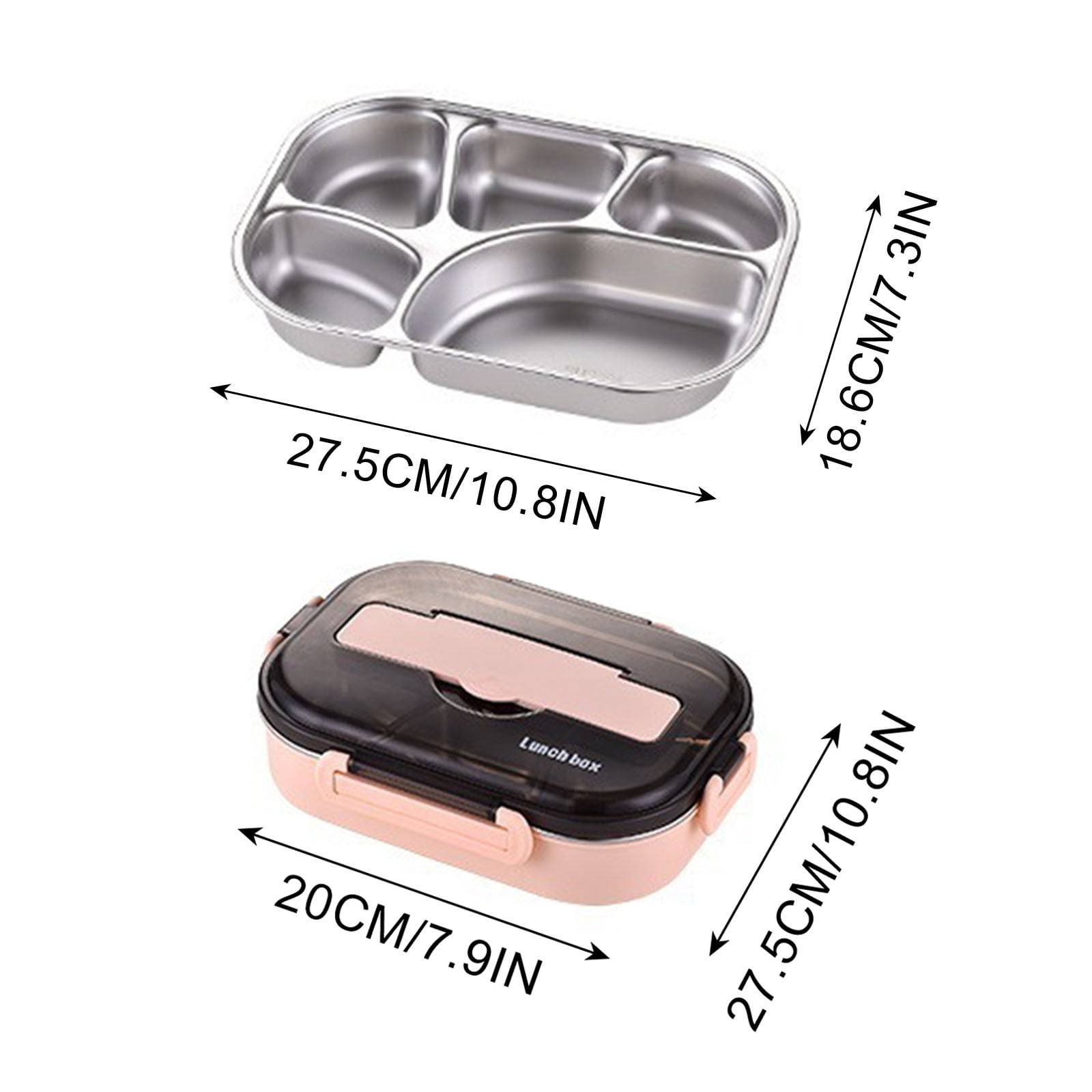 Under $5,Bento Box Adult,Bento Box Adult Lunch Box,BPA Free Food Storage Container,Thermal Insulation Bento 5 Cells