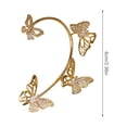 thumbnail image 2 of Fiudx Pendientes In Moda, Joy In Aleación y Clip, Elegantes Pendientes In Clip para Mujer, Elegantes Accesorios de Fiesta, Regal de Banquete de Boda, Tamaño 6 Cm Incluido., 2 of 6