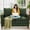 Green, variant on Welzona 51" Teddy Fabric Loveseat Sofa, Small 2-Seater Couch for Small Spaces, Tool-Free Assembly, Blue