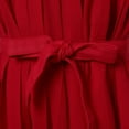 thumbnail image 6 of Little Girls Burgundy Belt Pleated Special Occasion Dress 5/6, 6 of 7