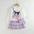 thumbnail image 2 of Sanrios Anime Kuromi vestido de princesa para niña, suéter universitario de estilo universitario, Falda plisada, traje Jk, sudadera para niño, Jersey, regalo, 2 of 4