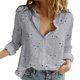 thumbnail image 1 of Moda sexy Otoño Invierno Solapa Color sólido Camisas Casual Manga larga Suelta Rebeca Botones Blusas largas Camisas elegantes de oficina Tan Jianjun unisex, 1 of 2