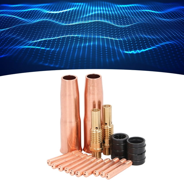 Kit de Accesorios para pistola de soldadura MIG ANGGREK con 2 boquillas de gas ajustables