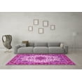 thumbnail image 3 of Ahgly Company Indoor Square Persian Pink Traditional Area Rugs, 5' Square, 3 of 4