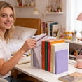thumbnail image 4 of zhangmingg Heavy Duty Bookends for Organizing Shelves Desk Book Stopper and Divider Set 2PCS, 4 of 6
