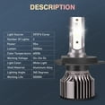 thumbnail image 6 of SHENKENUO For Ford Aspire 1994-1997 Combo LED Headlights Bulb High Low Beam + Fog Light Bulb,9003 H4 + 880 893 899,6000K White,V25,C01, 6 of 17