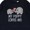 thumbnail image 3 of Inktastic Pappy Loves Me Grandson Baby Sweatshirt, 3 of 4
