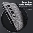 thumbnail image 4 of MonsDirect for 7.6 inch Samsung Galaxy Z Fold 4 5G 2022 Case, Mechainical Gear Clear Plating Frame Hard PC Back Shell With Screen Protector, Slim Folding Hinge Protection for Galaxy Z Fold 4, Black, 4 of 7
