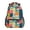 Colorful Block Doodle, variant on School Backpack Lightweight Multipocket College High Middle Student Bag 15L Fierce Fire and Smoke