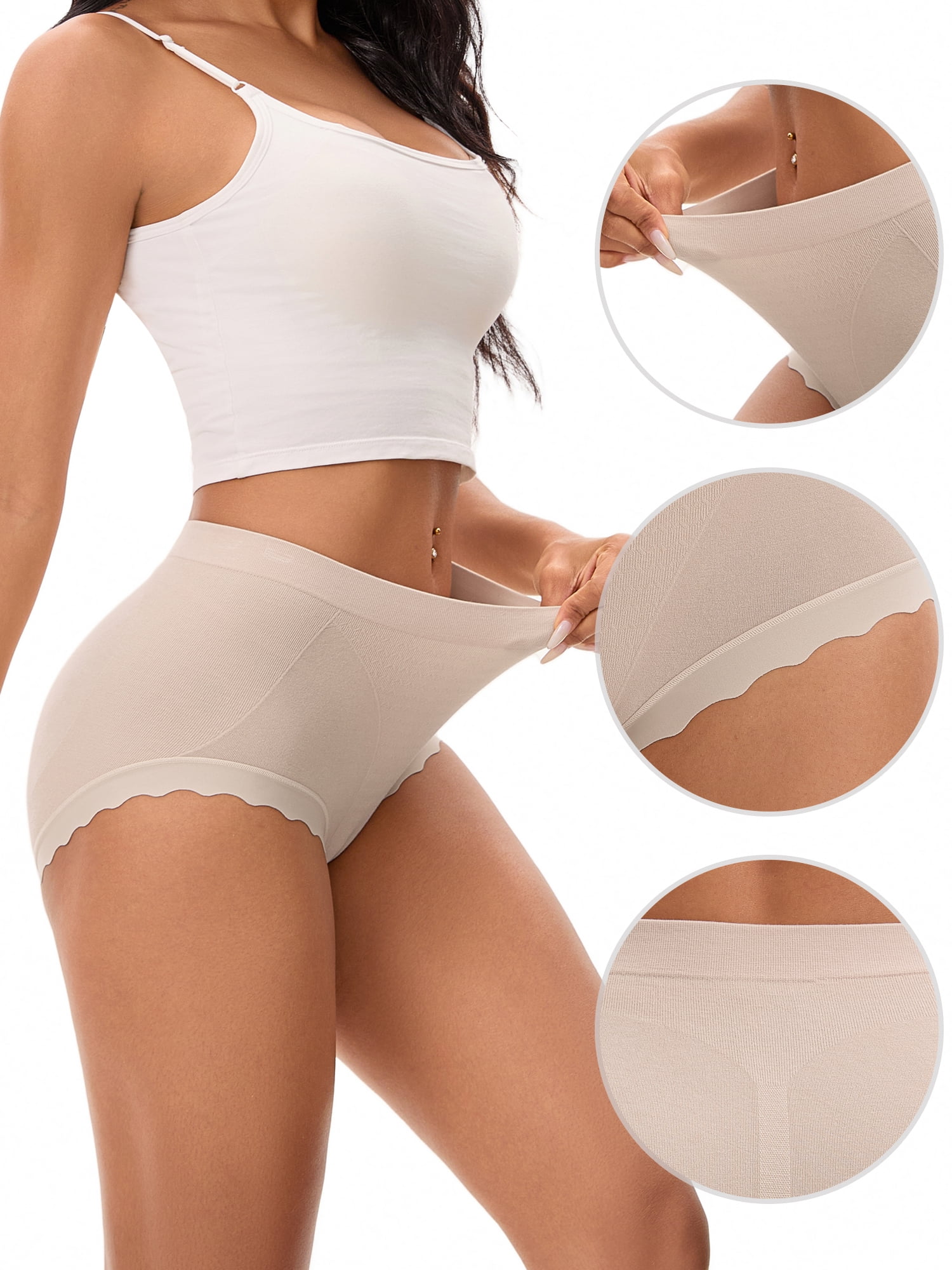 Unique Bargains High Waisted Tummy Control Briefs 2XL Pink