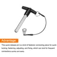 thumbnail image 3 of Unique Bargains T Handle Lock Pins, 3/8' Pin Dia. 2-23/64' Usage Length Stainless Steel Push-Button Quick Release Pin, 3 of 5