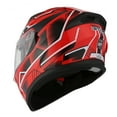 thumbnail image 5 of 1Storm Motorcycle Full Face Helmet Street Bike Dual Visor/Sun Shield N-HJK316 Panther Red, 5 of 7
