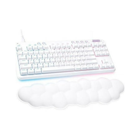 Logitech - G713 Aurora Collection TKL Wired Mechanical Linear Switch Gaming Keyboard for PC/Mac with Palm Rest Included - White Mist