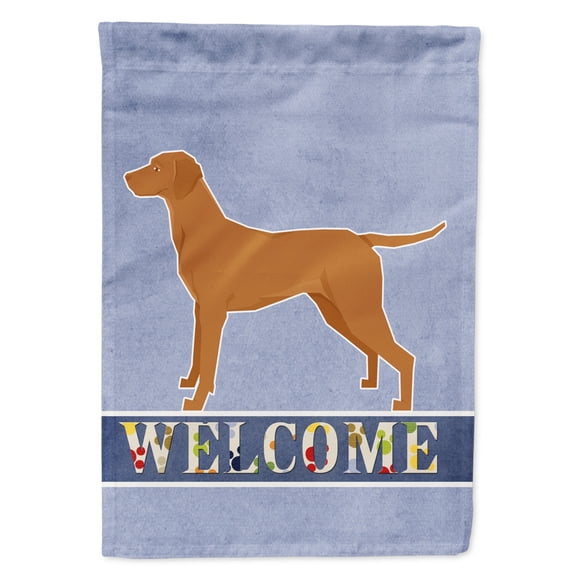 Vizsla Welcome Flag Canvas House Size