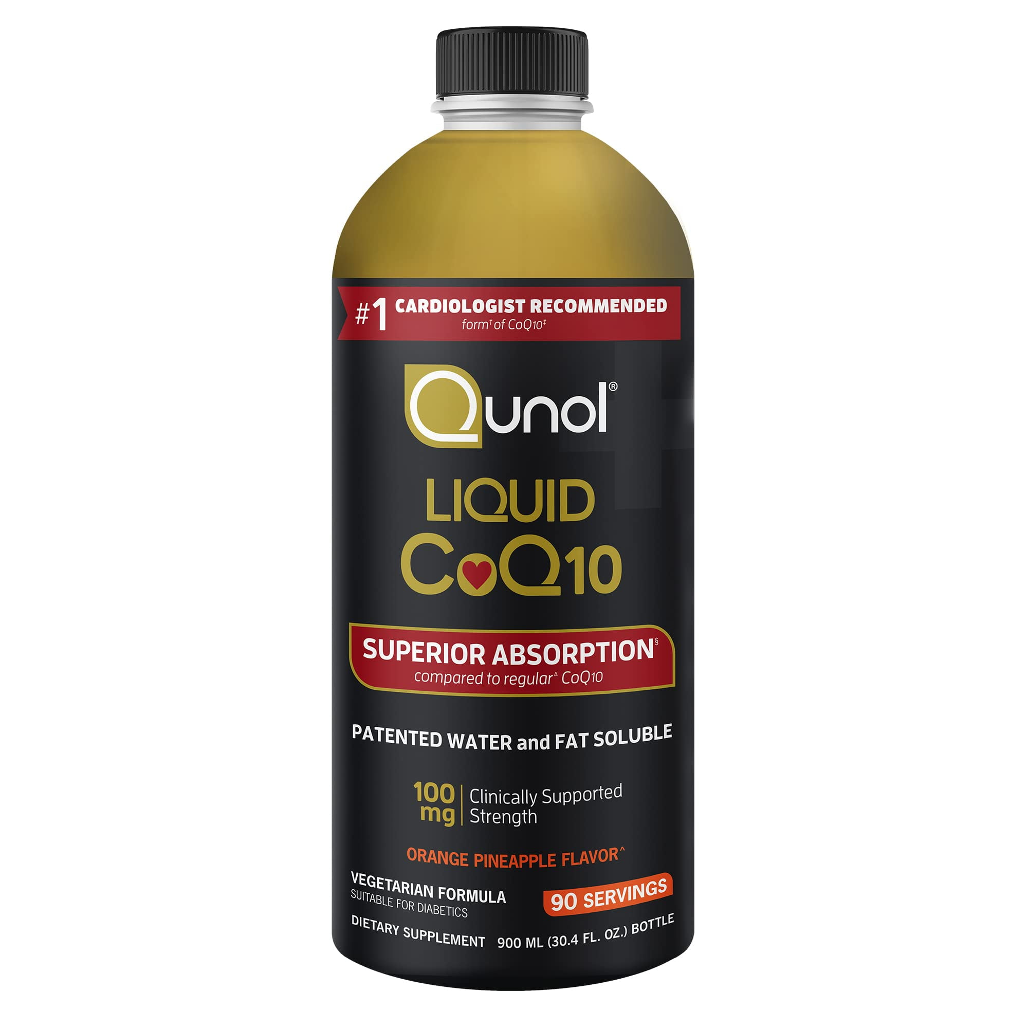 Qunol Liquid CoQ10 100mg, Superior Absorption Natural Supplement Form ...