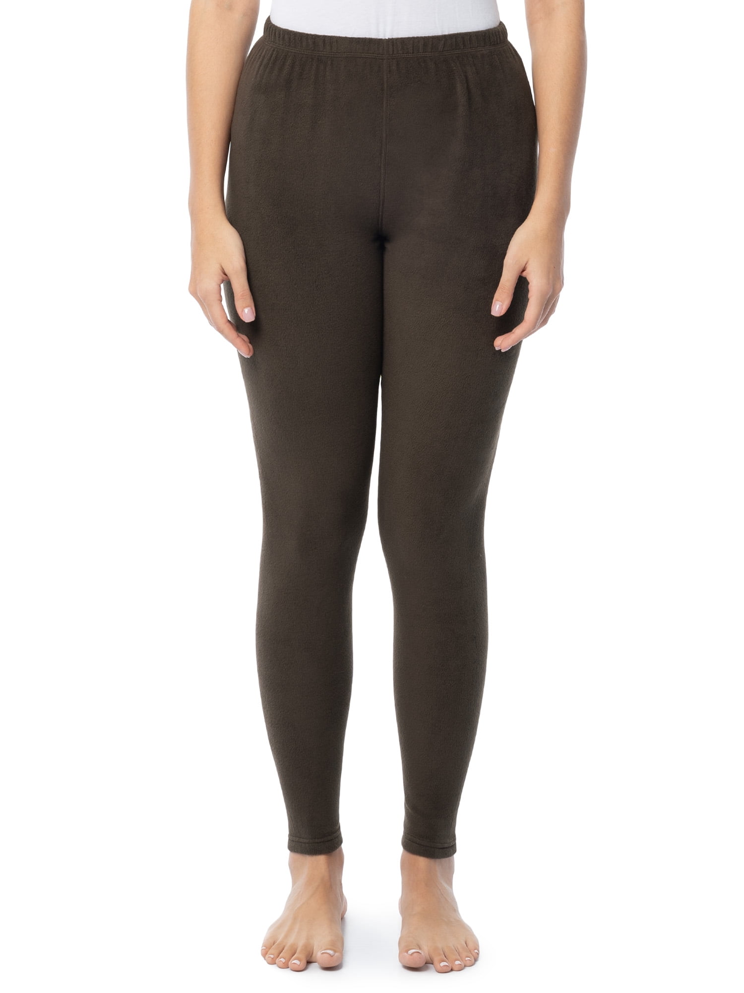 Fruit of the Loom Women's Stretch Fleece Thermal Top and Bottom Set, Sizes S-4X